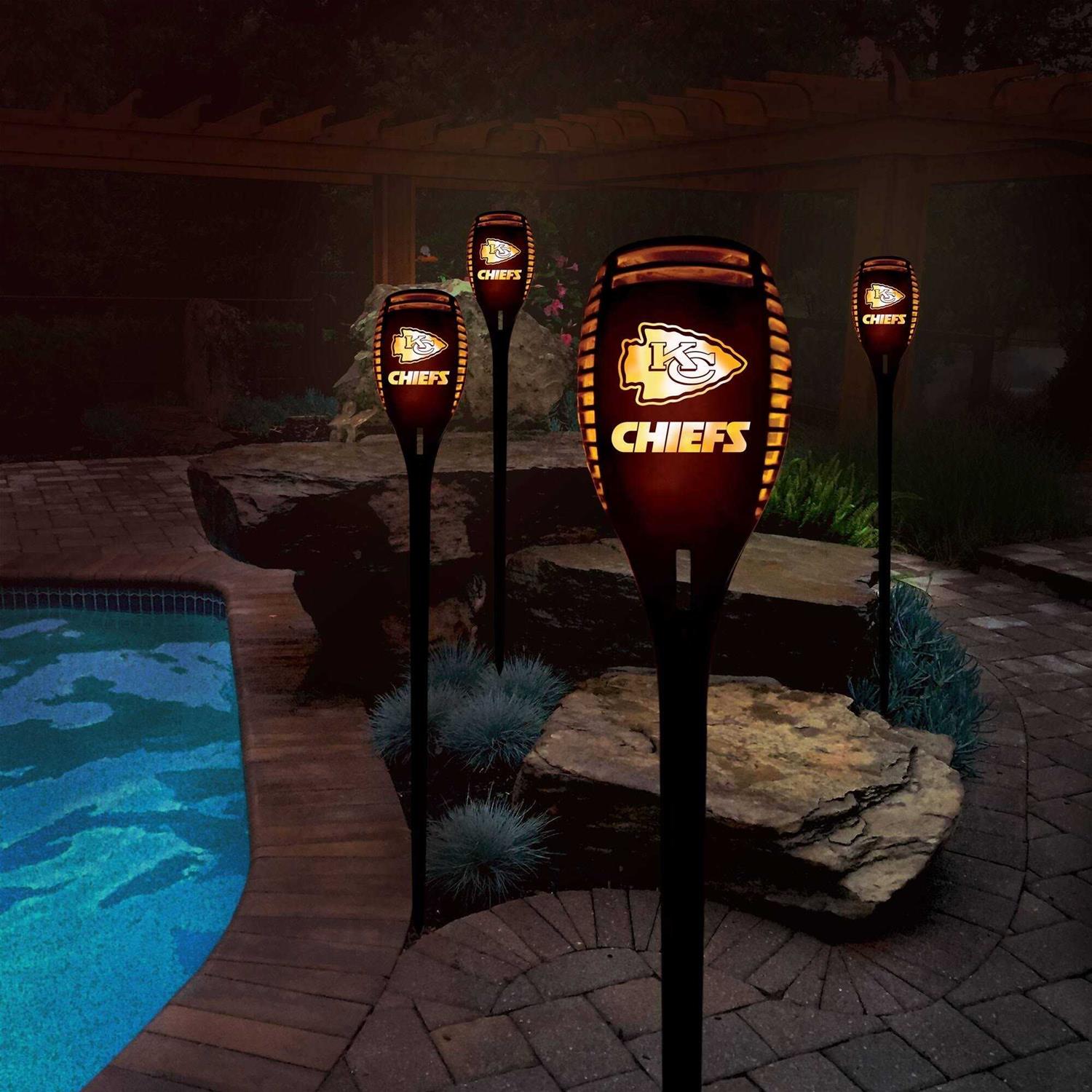 Sporticulture Kansas City Chiefs LED Solar Torch