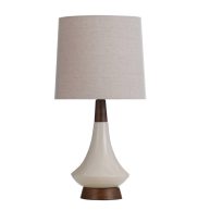 Stylecraft Faux Wood Table Lamp White L13225BDS