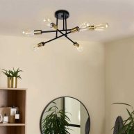 Wade Logan® 6-Light Sputnik Semi-Flush Mount