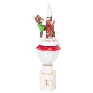 Roman 6.7 Rudolph North Pole Bubble Night Light