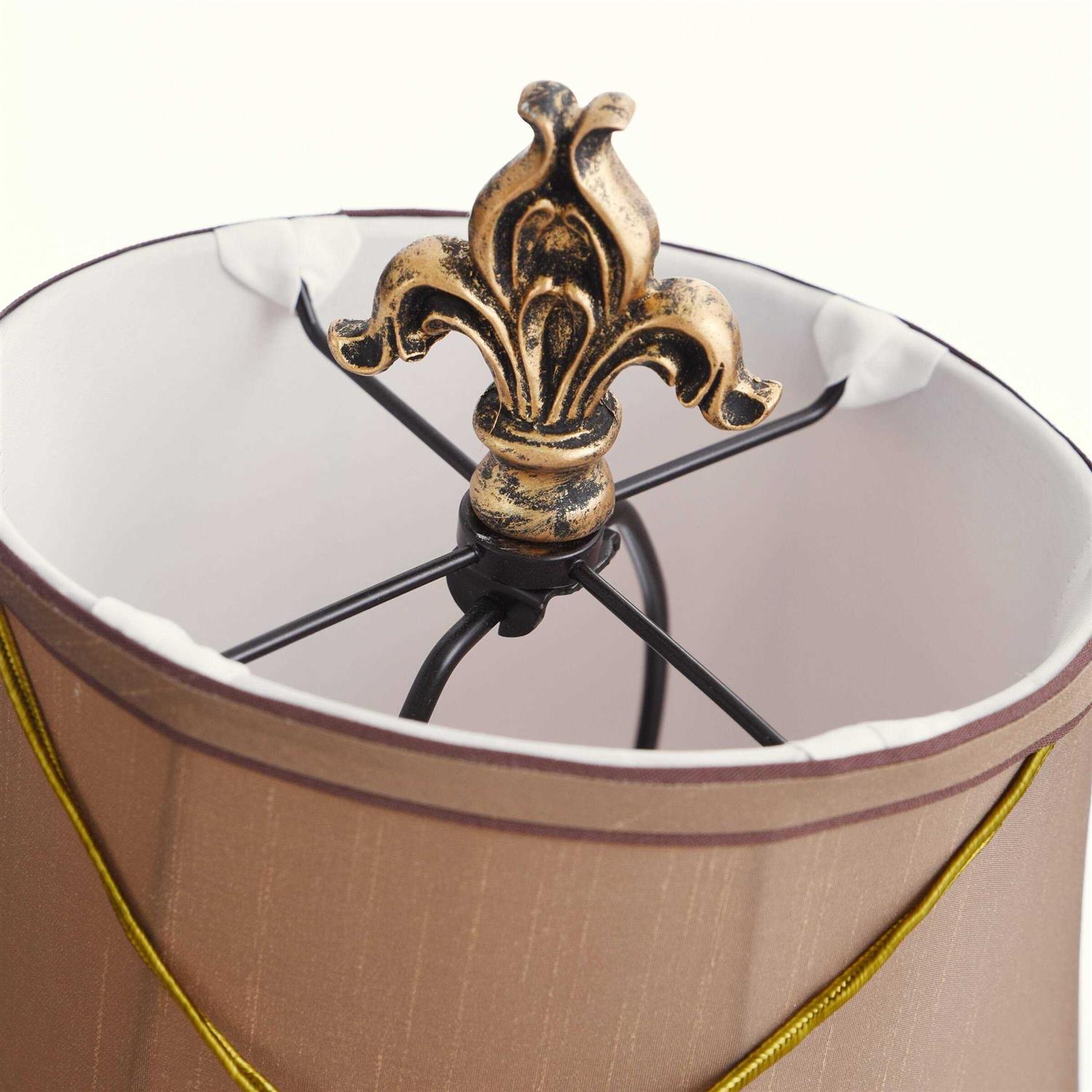 StyleCraft Maximus Mini Accent Table Lamp with Fleur De Lis Pendant - Image 5