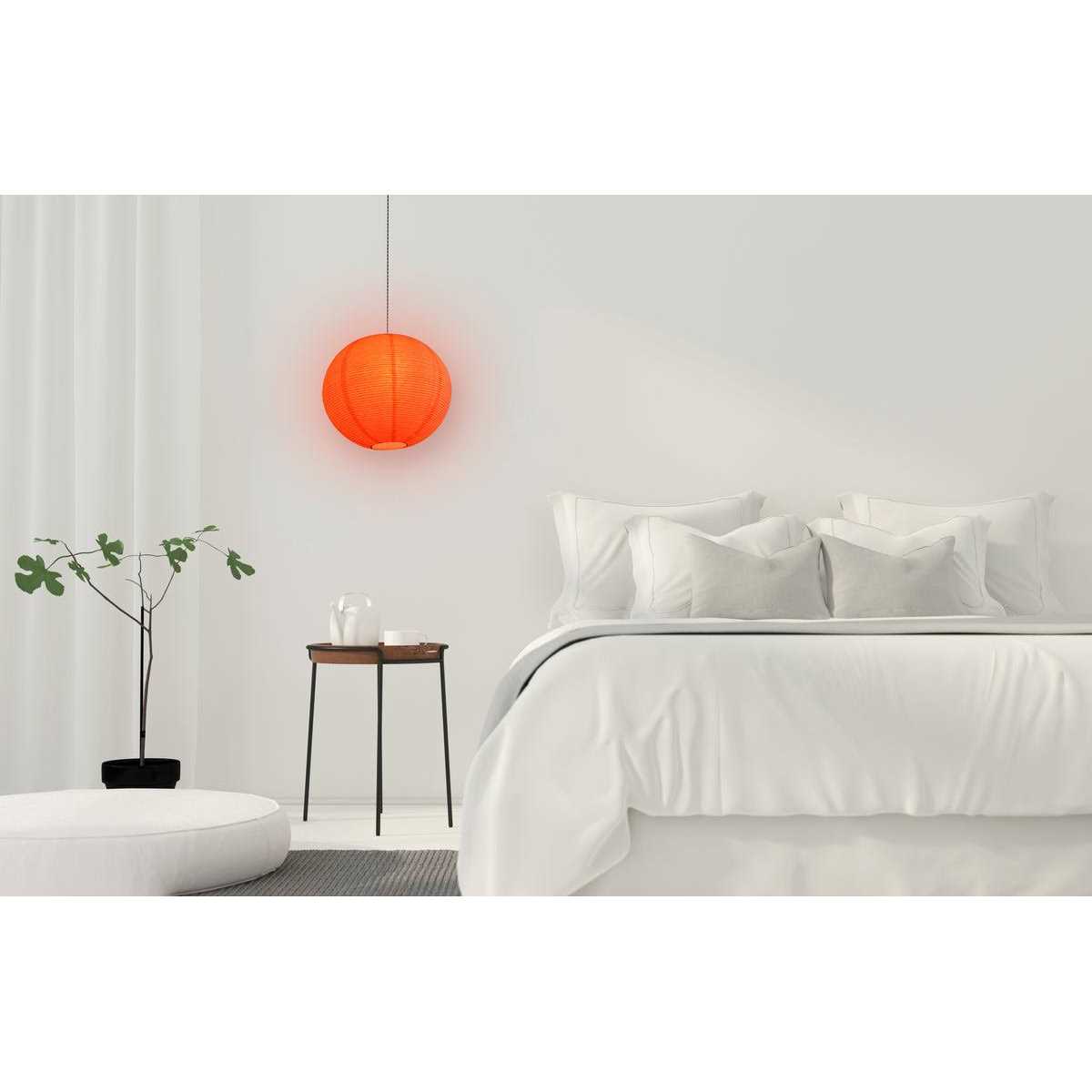 White Fine Line Premium Paper Lantern Pendant Cord Kit - Image 2