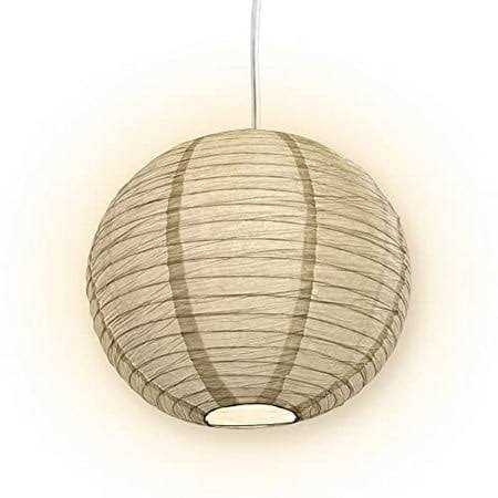 White Fine Line Premium Paper Lantern Pendant Cord Kit - Image 4