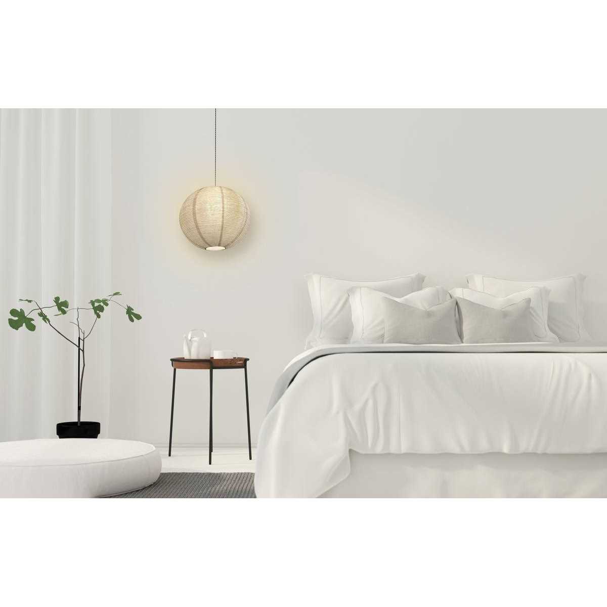 White Fine Line Premium Paper Lantern Pendant Cord Kit - Image 5