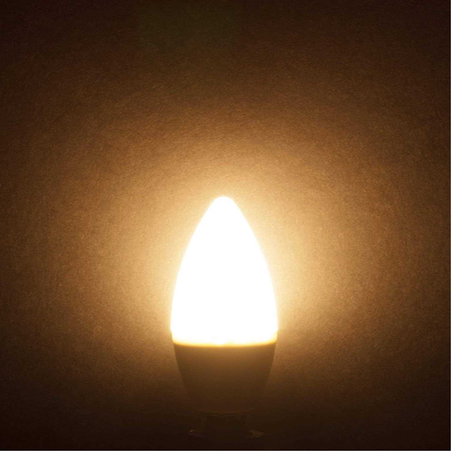 Simba Lighting LED Candelabra Light Bulbs B11 Candle Shape E12 Base - Image 5