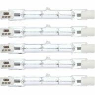 Simba Lighting Halogen R7s 78mm 120v T3 J Type Double Ended Bulbs, 5-Pack