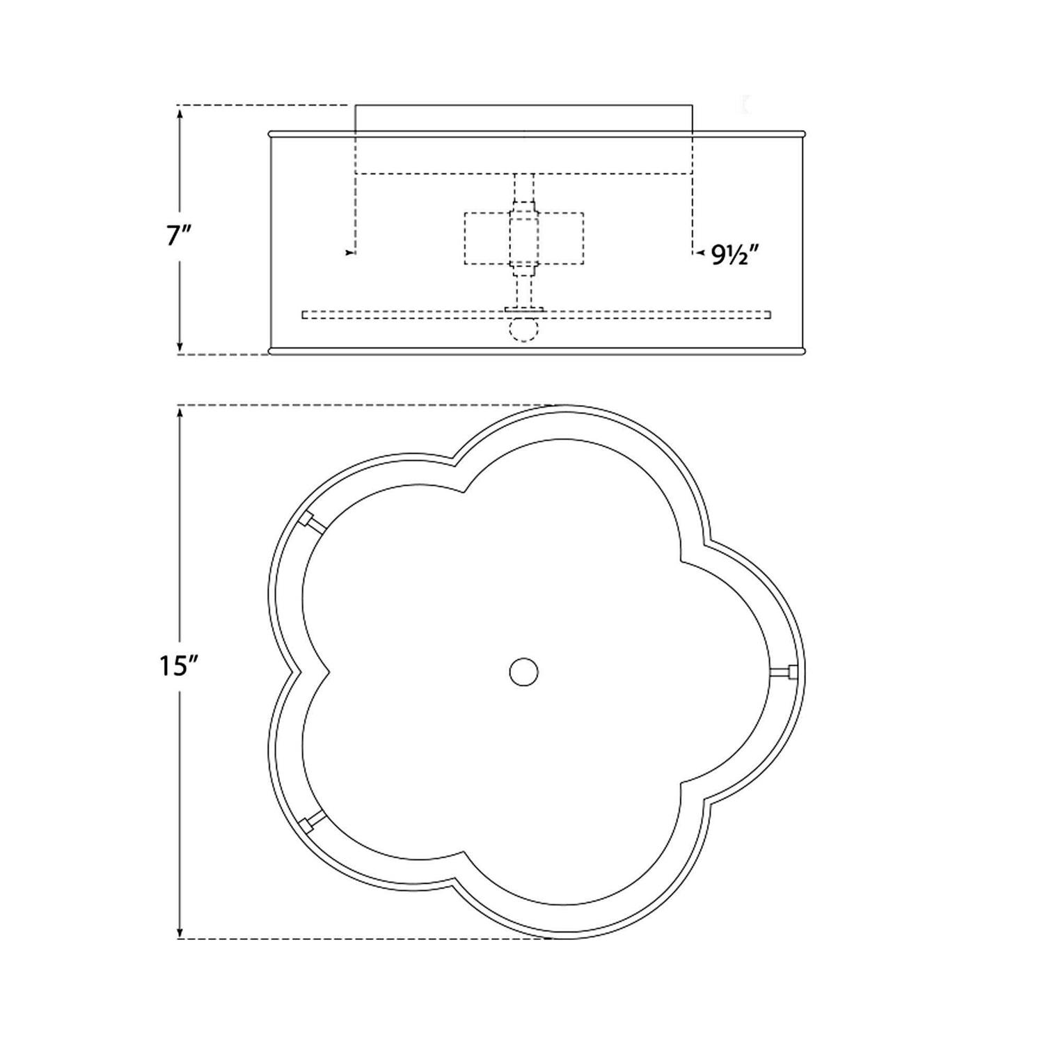 Visual Comfort Signature Bryce Flush Mount - Image 4