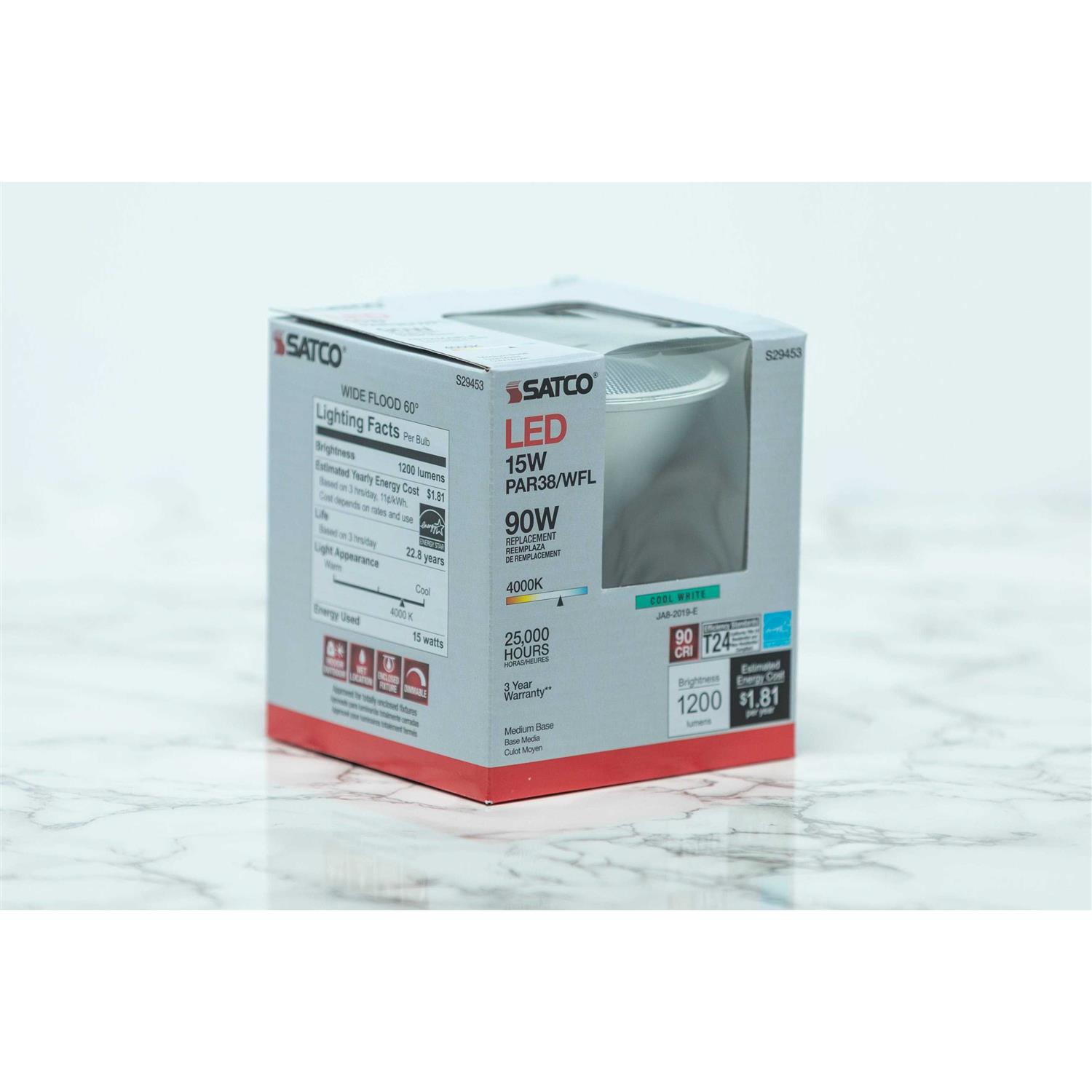 Satco 15W PAR38 LED Bulb - Image 5