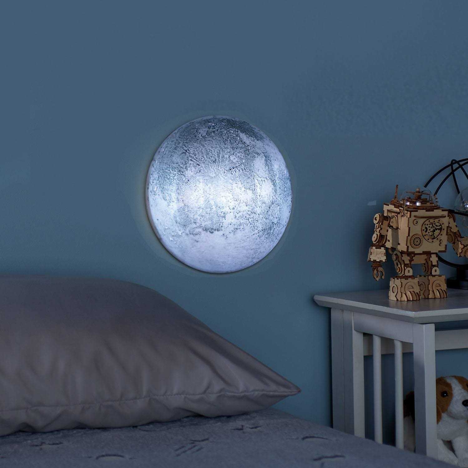 SHENZHEN TIANREN SHUI Moon Night Light -Cordless Light Up Wall Hanging with Remote Control - Image 3