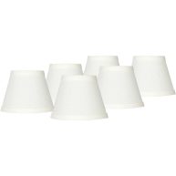 Springcrest Set Empire Lamp Shades Small 3 Top x 5 Bottom x High Candelabra Clip-On Fitting