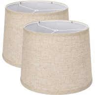 SRXTZM Lamp Shades Set of 2 Medium Lampshades 11.6 Top x 12.6 Bottom x 9.8 High