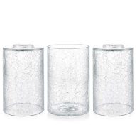 Skelang Clear Glass Shade Light Shade with Crackle Lampshade with 1-5/8 Fitter