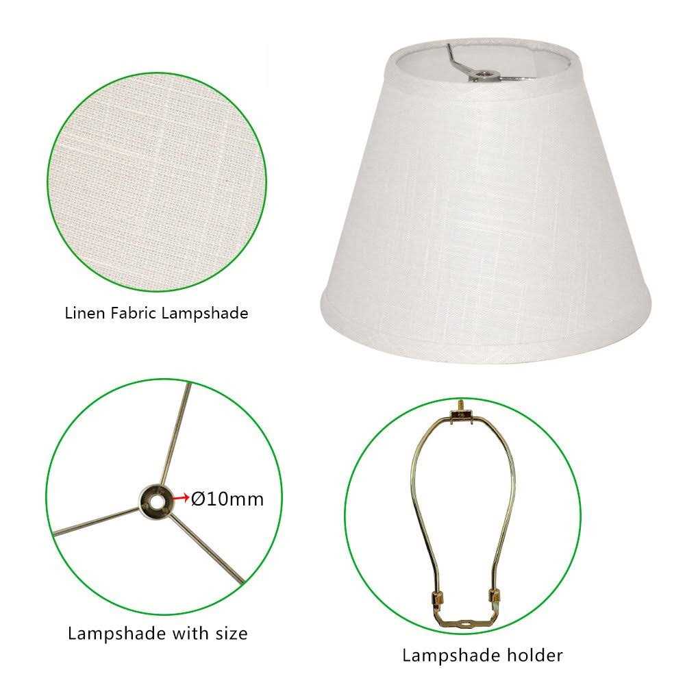 Tootoo Star Barrel White Small Lamp Shade for Table Lamps Replacement - Image 5