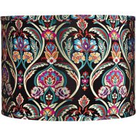 Springcrest Multi-Color Embroidered Drum Lamp Shade 15x15x11