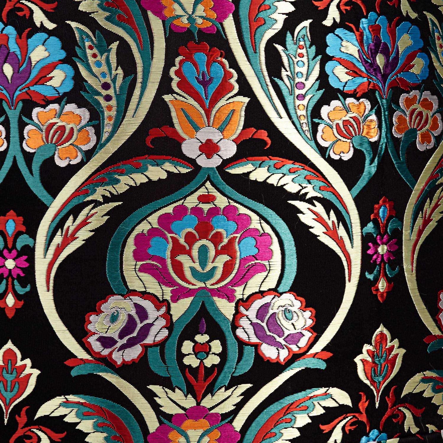 Springcrest Multi-Color Embroidered Drum Lamp Shade 15x15x11 - Image 4