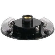 Solus Black Polycarbonate Wing Clip Post Top Fitter for 3 in. Dia. Post. Fits Globes and Acorns with 5.25 in. Neckless Opening S99-S071-BLK