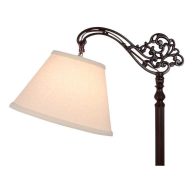 tabindeal Beige Linen 8 inch European Drum Lampshade with Uno Fitter