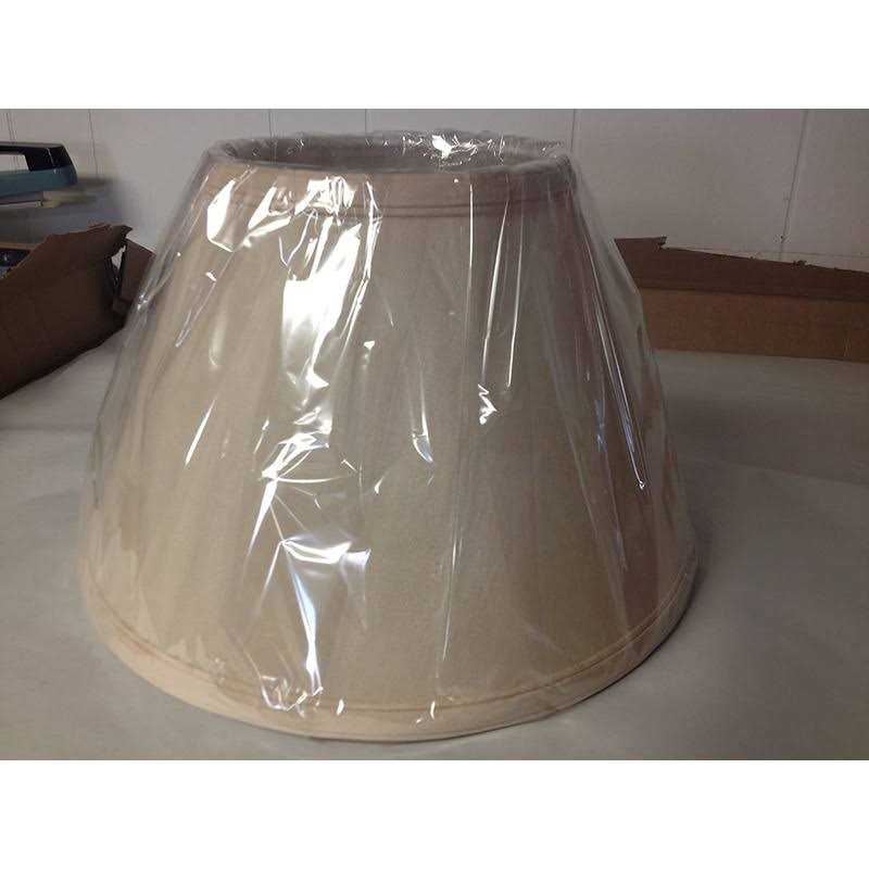 tabindeal Beige Linen 8 inch European Drum Lampshade with Uno Fitter - Image 2