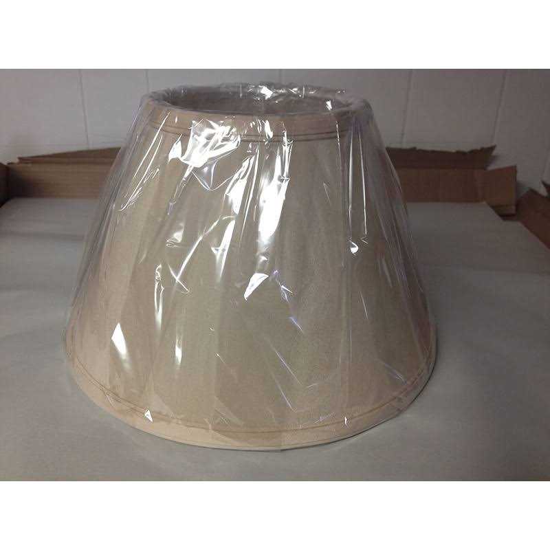 tabindeal Beige Linen 8 inch European Drum Lampshade with Uno Fitter - Image 5