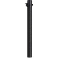 submitnewspa 7-ft Direct Burial Lamp Post w/ Outlet and Dusk to Dawn Photo Sensor Black 93T12