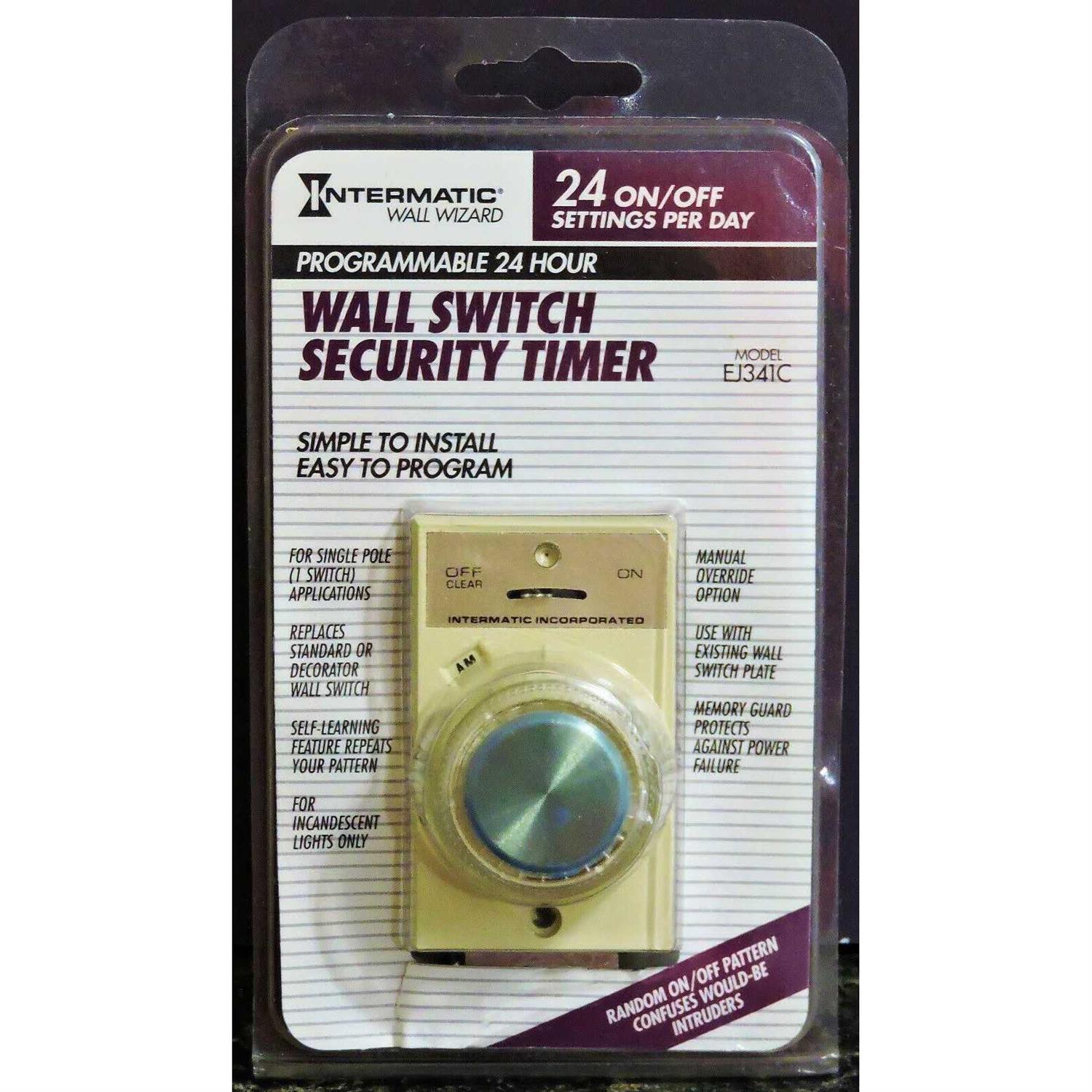 Vintage New Intermatic EJ341C Programmable 24 Hour Wall Switch Security Timer - Image 4