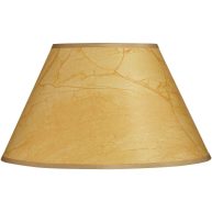 Springcrest Crinkle Paper Large Empire Lamp Shade 10 Top x 20 Bottom x 12 Slant x 11 High Replacement with Harp and Finial