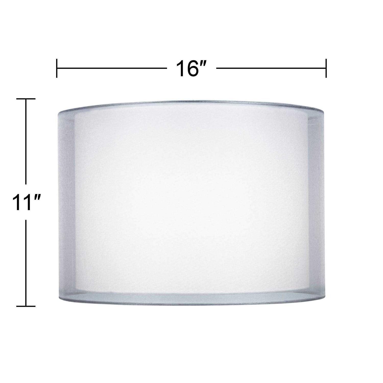 Springcrest Silver and White Double Sheer Shade 12x12x9 - Image 5