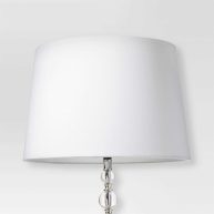White Linen Drum Lamp Shade