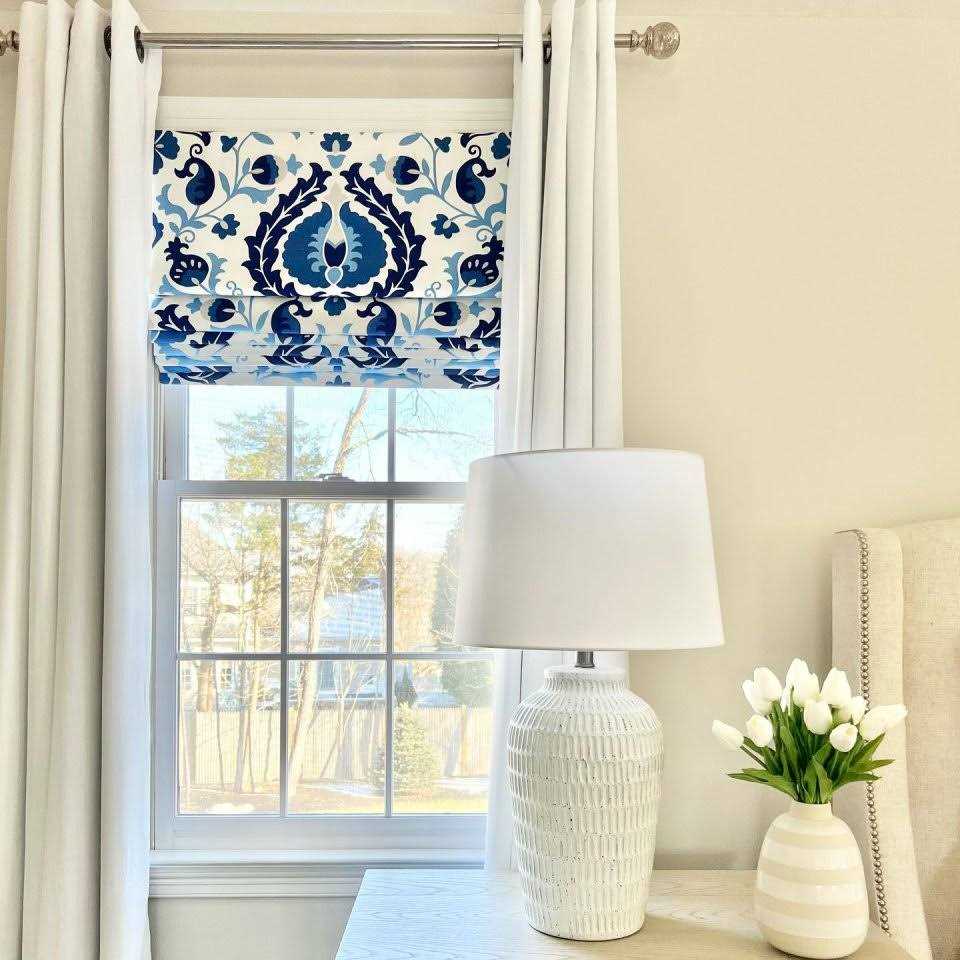 White Linen Drum Lamp Shade - Image 3