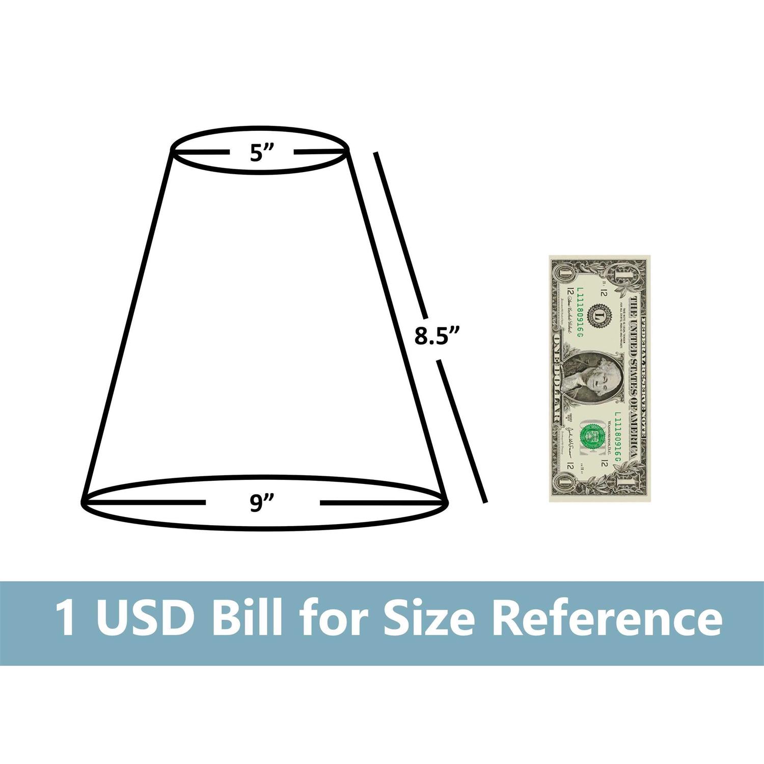 Urbanest Hardback Empire Lamp Shade 5-inch by 9-inch by 8.5-inch - Image 2