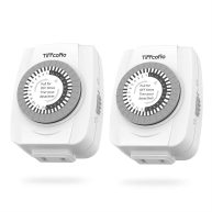 Tiffcofio Indoor Mechanical Timers for Electrical Outlets 2 Prong Plug in Outlt Daily Repeating Light Timer for Indoor Lights