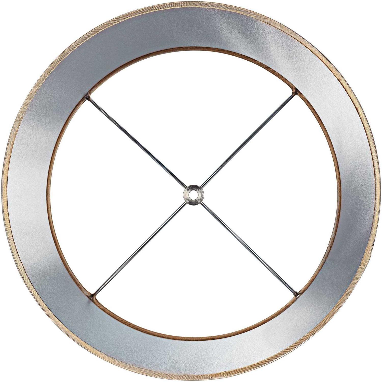 Springcrest Brentwood Sydnee Silver Trim Drum Shade 14x16x11 - Image 5