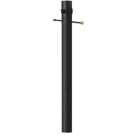 Wave Lighting Black 84 High Cross Arm Outlet Dusk-to-Dawn In-Ground Lamp Post 93T10