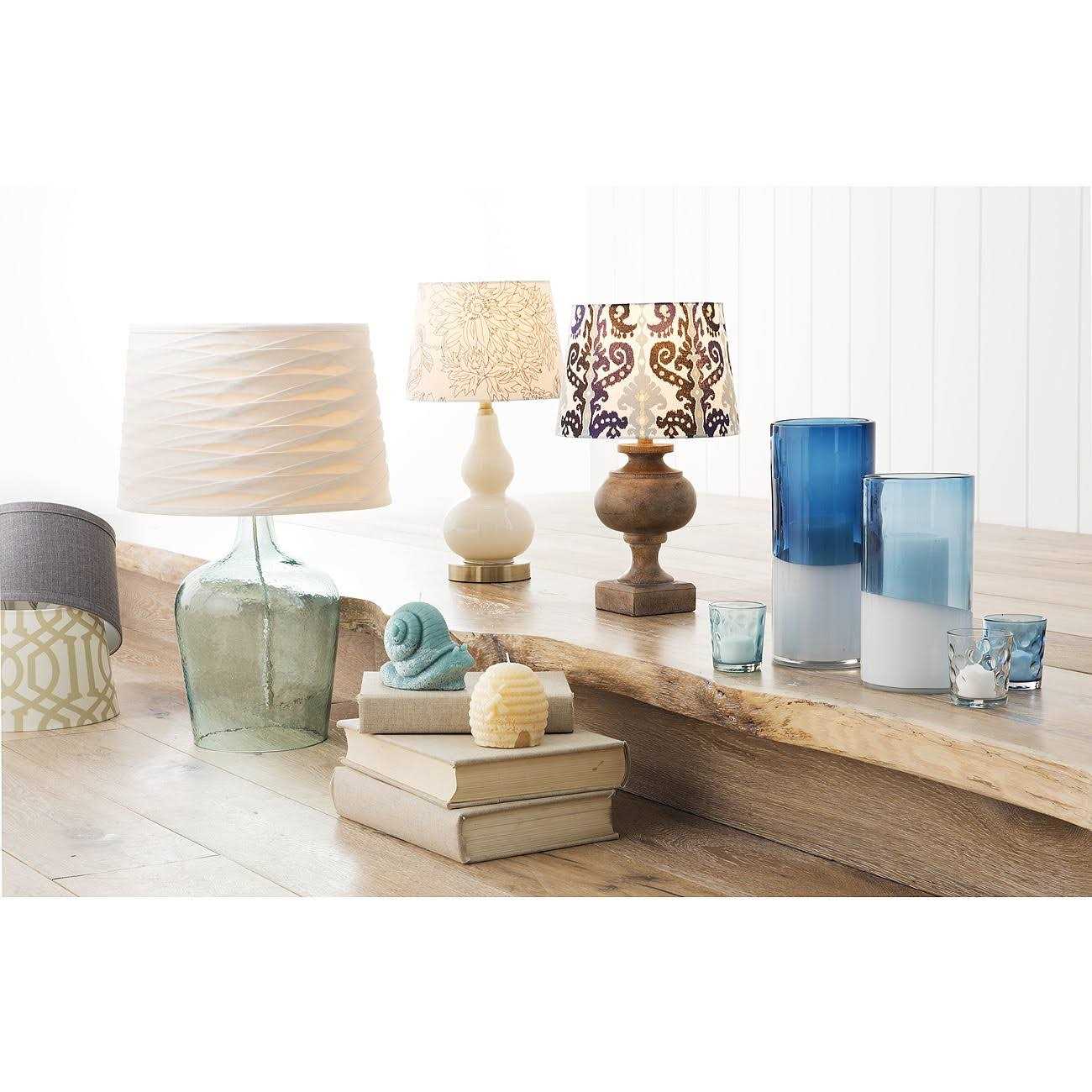 Threshold Linen Overlay Modified Drum Large Lamp Shade Ivory - Image 2