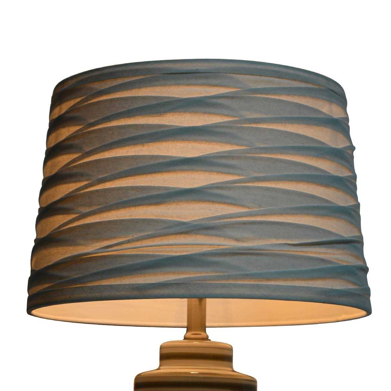 Threshold Linen Overlay Modified Drum Large Lamp Shade Ivory - Image 3