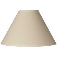Springcrest Ivory White Linen Large Chimney Lamp Shade 6 Top x 17 Bottom x 10 High x 11.5 Slant Replacement with Harp and Finial