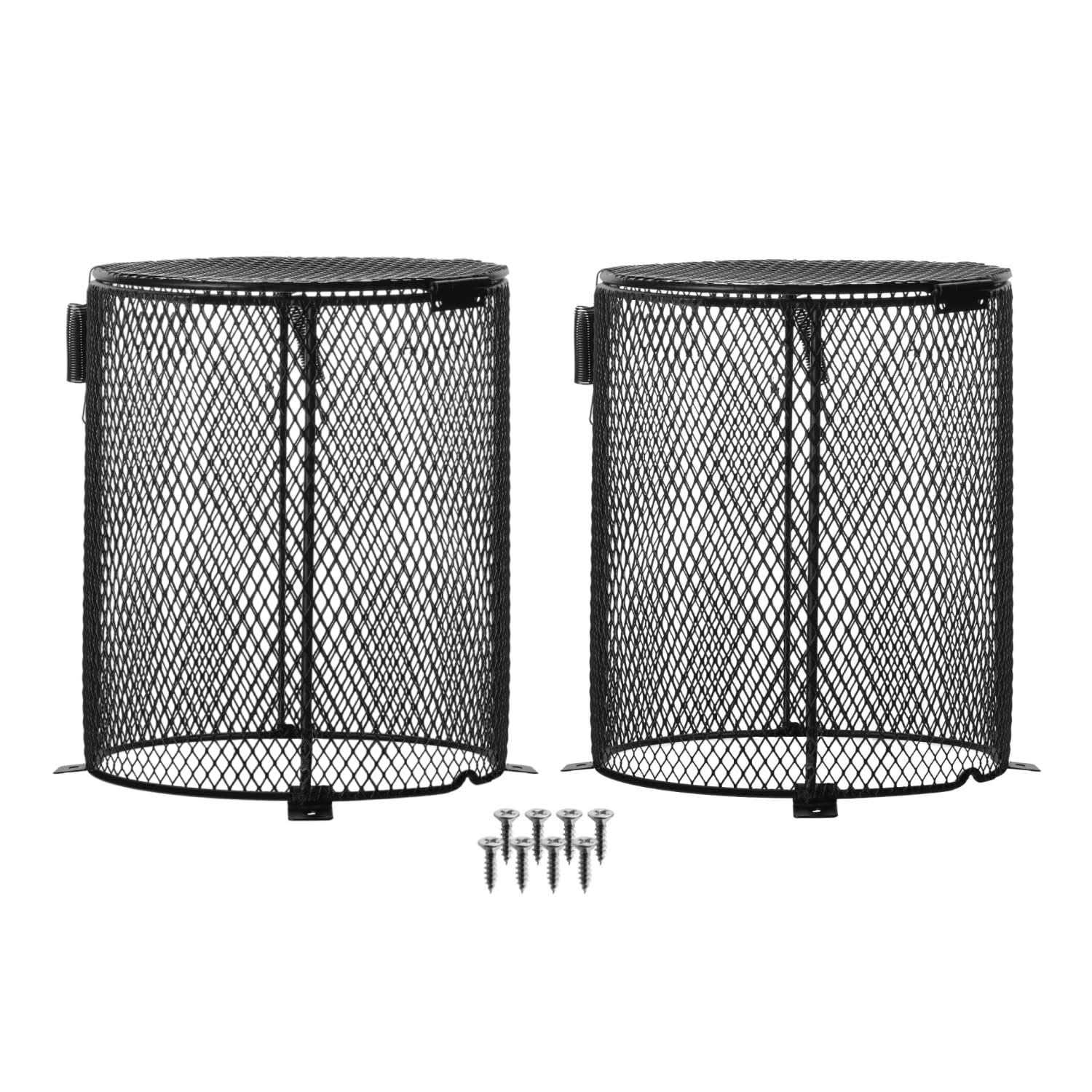 Simple Deluxe 2-Pack Reptile Heater Guard Heat Protector Anti-Scald Cover Mesh Cage