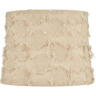 Springcrest Viborg Drum Lamp Shades Beige Raw Medium 14 Top x 16 Bottom x 12 High Washer Replacement Harp and Finial Fitting