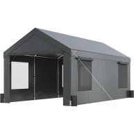VEVOR Carport Heavy Duty Car Canopy Portable Garage with Roll-up Ventilated Windows