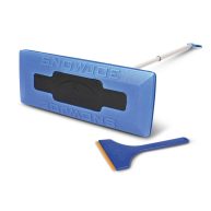 Snow Joe 2-in-1 Telescoping Snow Broom + Ice Scraper