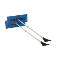 Snow Joe 2-in-1 Telescoping Snow Broom + Ice Scraper