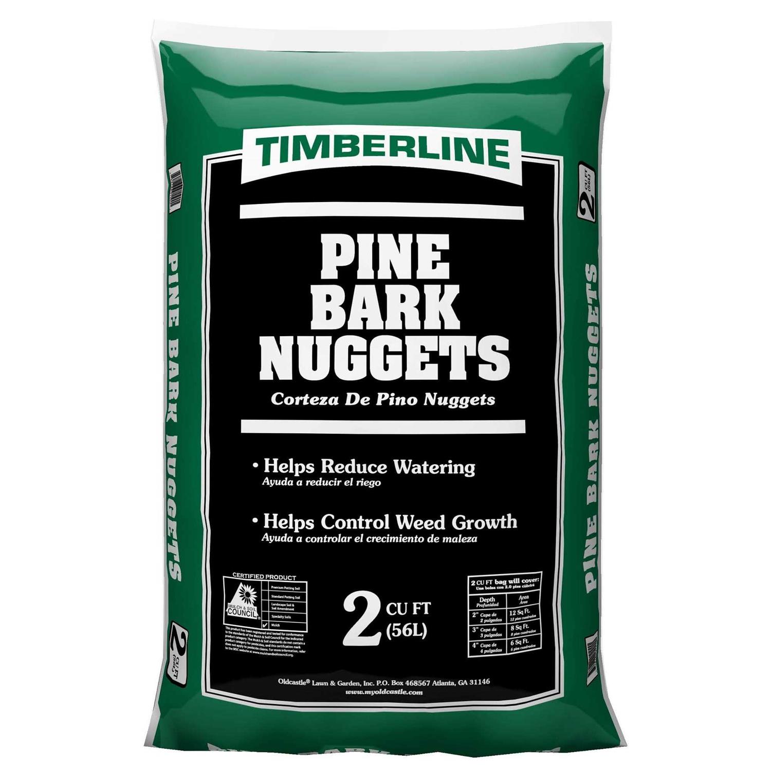 Timberline Natural Pine Bark Nuggets 2 cu ft