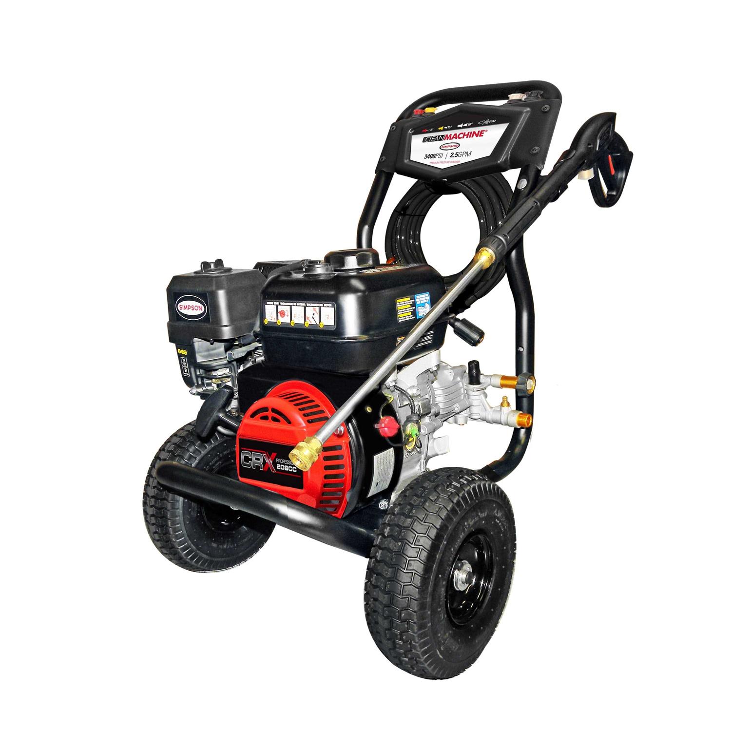 Simpson Clean Machine CM61083 3400 PSI 2.5 GPM Cold Water Pressure Washer