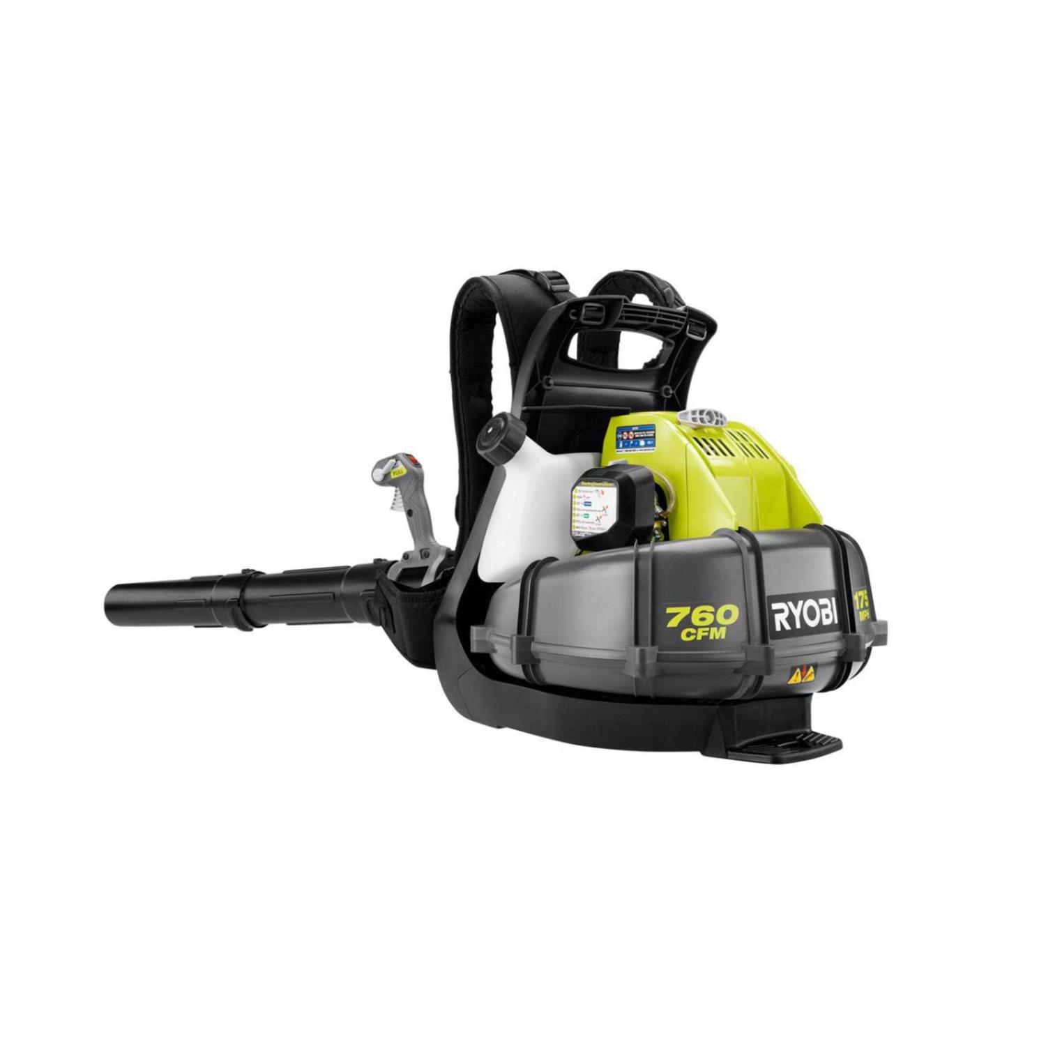 RYOBI 175 MPH 760 CFM 38cc Gas Backpack Leaf Blower - Image 2