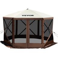 VEVOR Camping Gazebo Tent 6 Pop-up Canopy Screen Tent