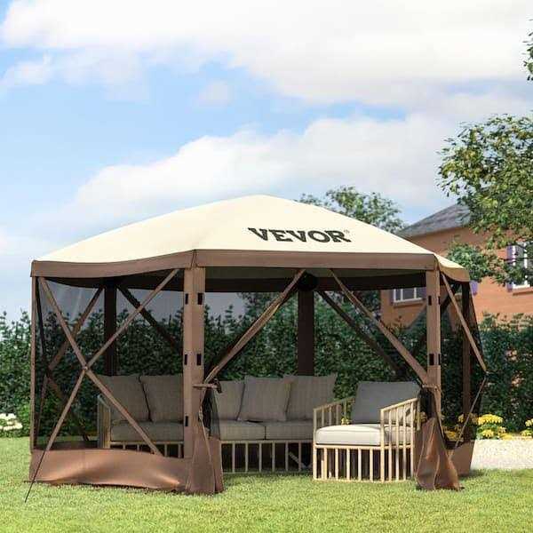 VEVOR Camping Gazebo Tent 6 Pop-up Canopy Screen Tent - Image 4