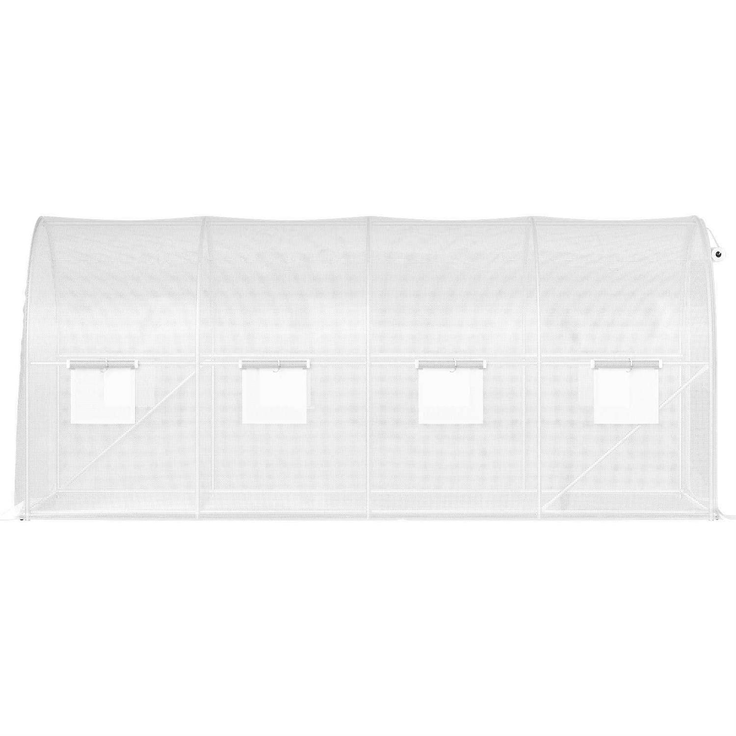 VEVOR Walk-in Tunnel Greenhouse 15 x 7 x 7 ft Portable Plant Hot House w/ Zippered Door - Image 5