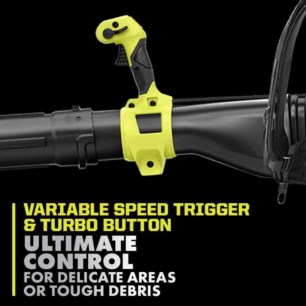 RYOBI 40V HP Brushless Whisper Series 165 MPH 730 CFM Cordless Battery Backpack Blower with 6.0 Ah Batteries and Charger - Image 2