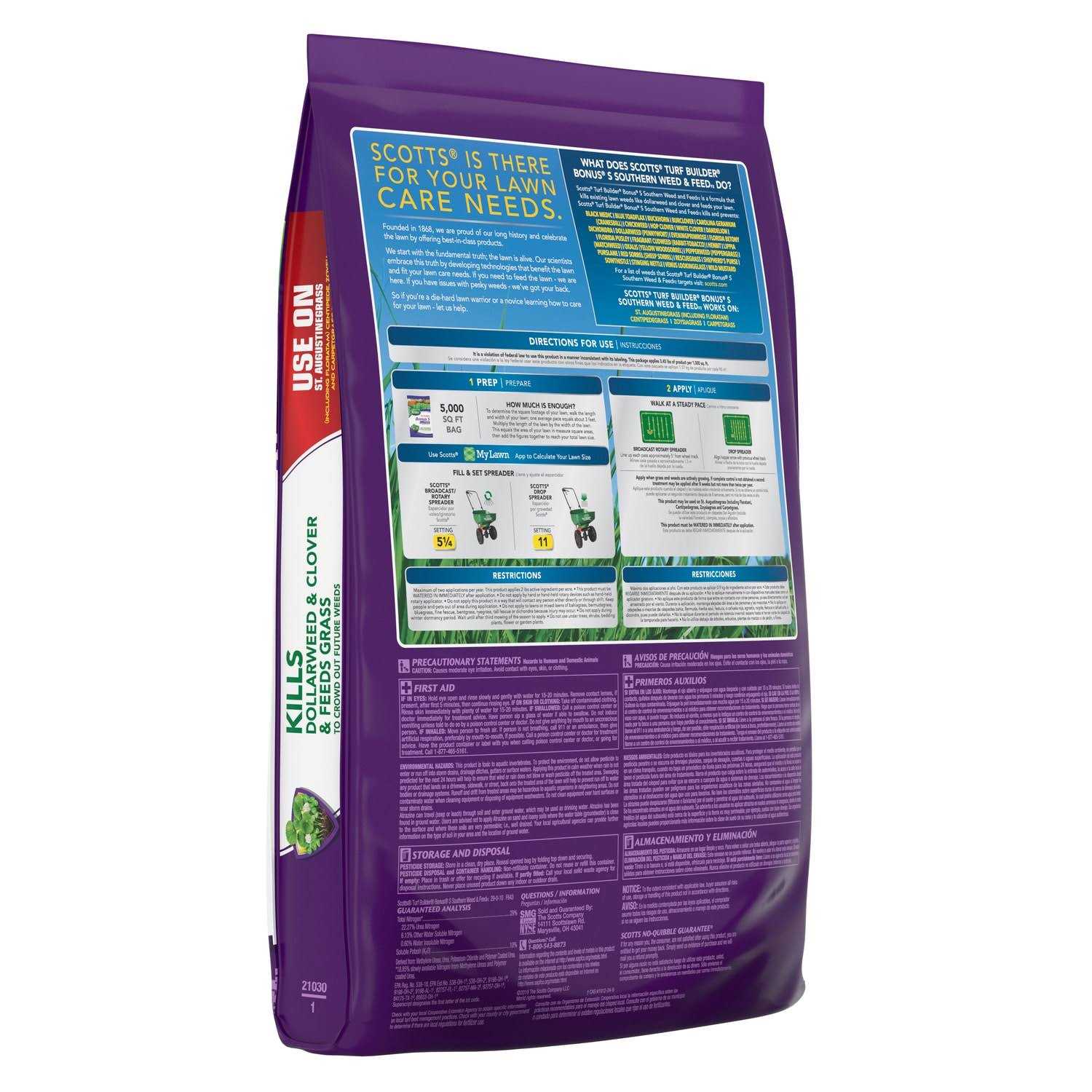 Scotts Turf Builder Bonus S Southern Weed Feed - Image 2