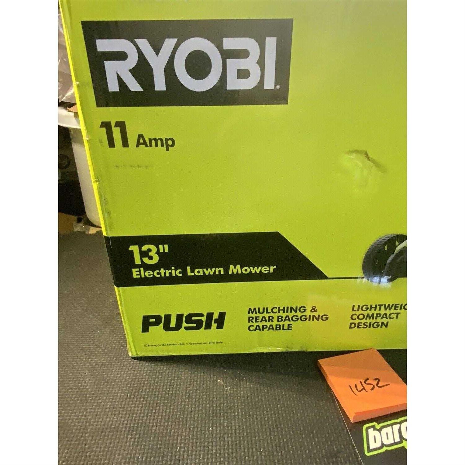 RYOBI 13 in. 11 Amp Corded Electric Walk Behind Push Mower RYAC130-S - Image 5